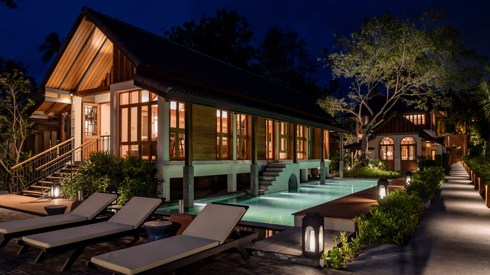 Elite Havens - Siritarar - Koh Samui - Serene beachfront villa at night